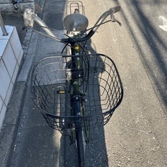 自転車4段ギアグリーンの画像