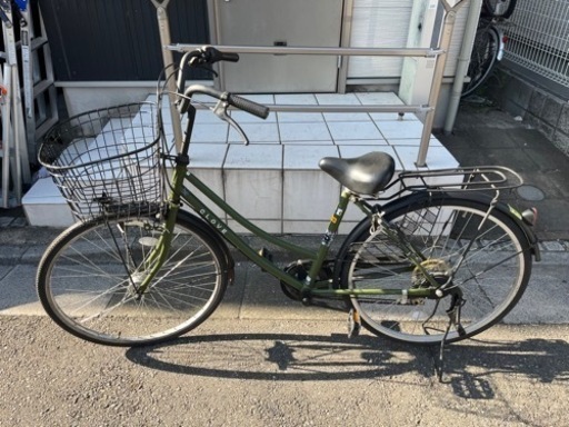 自転車4段ギアグリーン