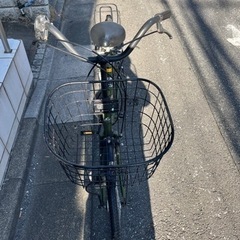 自転車4段ギアグリーンの画像