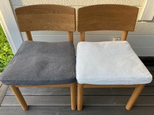 【取引先決定】IDEE/イデー DIMANCHE/ディモンシュ ダイニングチェア4脚　オーク無垢幅継ぎ材Designed by Marina Bautier