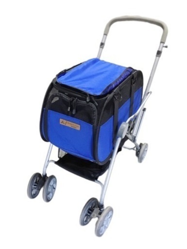 ペット用 セーフティカート カート 愛犬用 わんちゃん 老犬 散歩用 Pet Safety Cart CALSONIC ブルー 中古