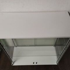 地球家具　コレクションケース　JONY　ガラス棚シェルフ　３段飾り棚『中古美品』H905　複数入荷！の画像