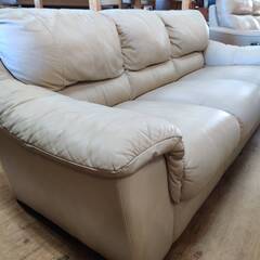【愛品倶楽部柏店】ltal Sofa 総本革3人掛けソファ の画像
