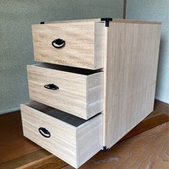 押入れ収納よう桐タンス3段