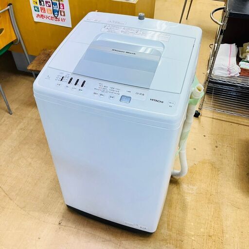 【ジモティ特別価格】日立/HITACHI 洗濯機　NW-R705 2021年製 7キロ 白い約束