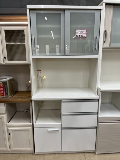 パモウナ 食器棚 900 ホワイト あゆみん パモウナ 食器棚 900 ホワイト