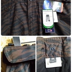 ●【7L ビッグサイズ 未使用品】 ウインディックス mistral スノボー パンツ 大きめ 防寒 ズボン 耐水圧20,000mm 透湿性 ウエスト 140cm前後 8,800円→半額4,400円 ④の画像