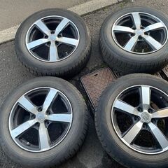 70系ヴォクシーで使用：205/60/R16 山なしスタッドレス＋アルミホイール