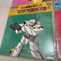 希少なエラー商品？超時空要塞マクロス 原画彩色セット 4種類　合計20枚　未開封の画像