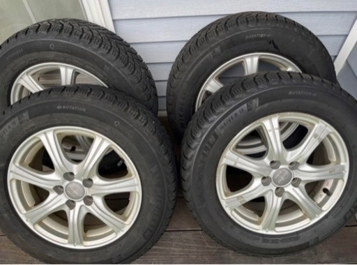 スタッドレスタイヤ　4本ホイールセット　195/65R15 ブリヂストン　ミシュラン