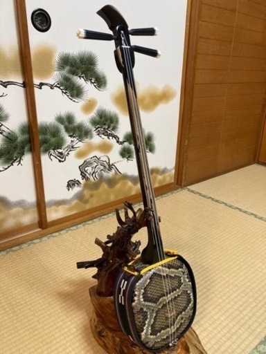 ③月❹日終了！沖縄三線！新品！　クルチ(黒木)  与那城型　本皮本張り①