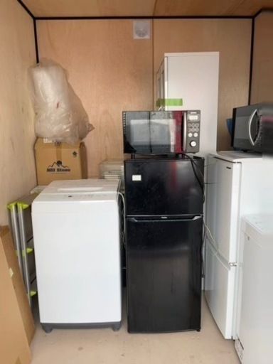 冷蔵庫、電子レンジ、洗濯機