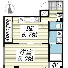 ✨敷金/礼金0円 ✨ 初期安物件💥保証人不要・ 金融ブラック・水商売・無職OK😄 ＪＲ外房線 本千葉駅 徒歩6分❗️千葉市中央区神明町 ２４－２３  地図を見る❗️M40925 - 千葉市