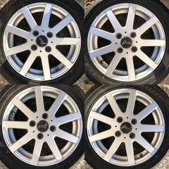 ［SOLD］14インチ アルミホイール スタッドレス 165/55R14 4本 2021年 バリ溝 軽自動車