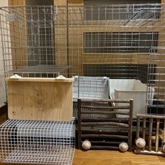 うさぎケージ（ゲージ）飼育セット②