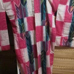 銘仙  錦紗 アンティーク着物  一点300円  の画像