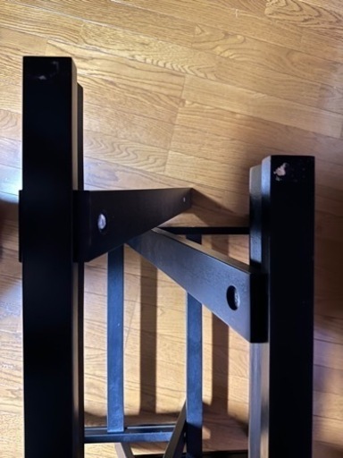 IKEA ODDVALD イケアオッドヴァルドテーブル脚ブラック (ナツキート