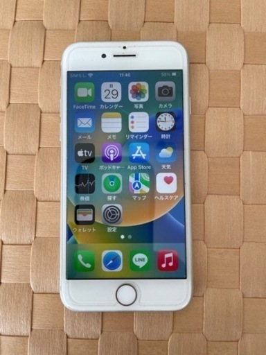 【美品】 iPhone8 シルバー 64GB SIMフリー
