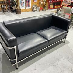 ☆リプロダクト☆2人掛けソファ 合皮 ラブソファ コルビジュ LC2