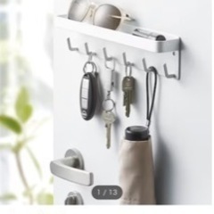 ニトリ マグネットキーフック＆トレイ