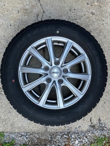 アルミ付きスタッドレス4本 195/65r15 アイスナビ6