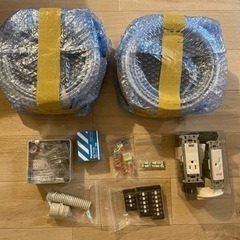 ☆新品未使用☆第二種電気工事士技能試験　電線2回分と器具セット【値下げ】の画像