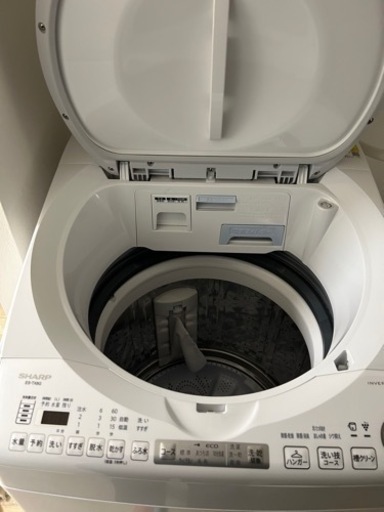 縦型洗濯乾燥機 シャープ　ES-TX8G  2023年製 