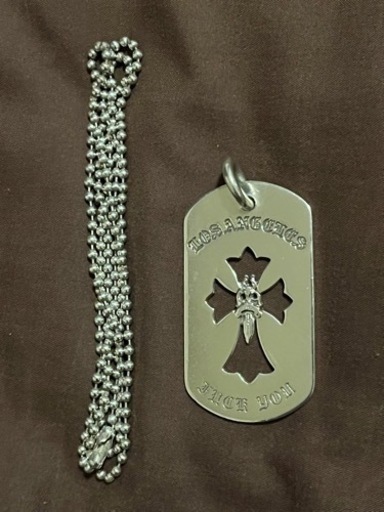 【Chrome Hearts】ドッグタグ クロス ダガー LOS ANGELES/ FUCK YoU ロサンゼルス限定
