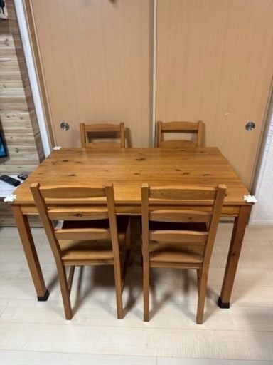 ダイニングテーブル（セット）4人掛け