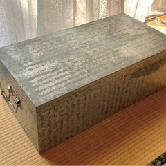 トタン製の収納ケース 昭和レトロアンティーク