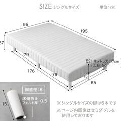 タンスのゲン　シングルベッドマットレスの画像
