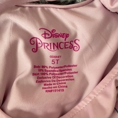 ディズニープリンセス　ドレス　ハロウィン衣装　110-120 ほつれありの画像