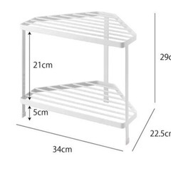 【キッチングッズ】♡三角コーナー2段調味料/ヤカン/フライパン置きにも❣️の画像