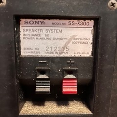 SONY　スピーカー　SS-X300 ペア　1981年発売  の画像