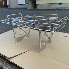 美品。ハーレー スポーツスターに！デタッチャブル デカキャリア ...