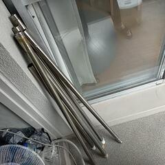 物干し竿 2本 分解式なので持ち帰りにも便利です