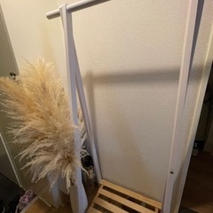【お譲り決定しました】おしゃれ　木製ハンガーラック(写真追加しました