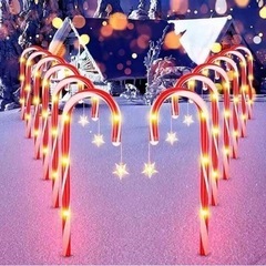 8個/セット クリスマス デコレーション キャンディーケーン 杖...