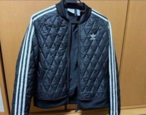 アディダス　adidas キルティング　MA-1 XL ブラック　美品