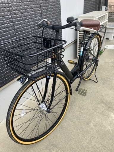 自転車　ママチャリ　オートライト