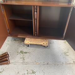 大阪★アンティーク飾棚 レトロ家具