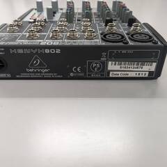 [ST848] ジャンク品　BEHRINGER XENYX 802 ベリンガー ミキサー　アダプター欠品　 現状販売　神田店舗の画像