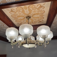 処分！早いもの勝ち！昭和レトロ照明シャンデリア