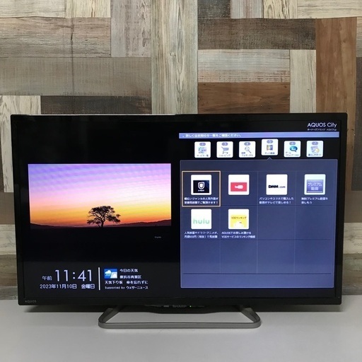 即日受渡❣️SHARP  AQUOS32型Wチューナー YouTube12500円