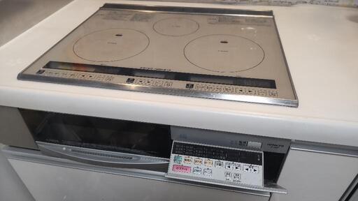HITACHI 日立 ３口 IHクッキングヒーター　HT-H8ST　ジャンク
