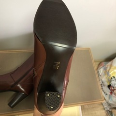 【お話し中/未使用、美品】本革ロングブーツ（茶色）の画像