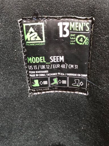 K2 SEEM 30-31cm (ケーツー)