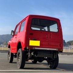 最終値下げ②あんしん決済可‼️25万円以上大幅お値引き‼️税金激安¥6,000‼️ 構造変更登録済‼️後席シートベルト義務無‼️2年車検軽貨物登録‼️走りのF6Aエンジンターボ‼️JA11型ジムニー‼️リアシートスライドレール付き‼️車検対応マフラー付き‼️の画像