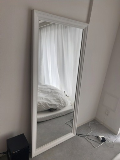 ミラー、鏡、白、ikea