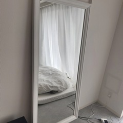 ミラー、鏡、白、ikea